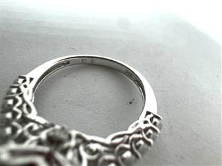 925 Sterling Silver Red Heart Stone Ring SZ: 5.5 - 2.9G!